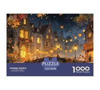 Town Puzzles 1000 Piece Puzzle Classic Educational Games Beautiful Decoration PuzzleChallengingSmall Town Series PuzzlesColourfulFun Activity for Home100% Recvcled Cardboard52x38cm/1000pcs