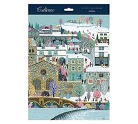 Town River - 315 x 410 mm Caltime Traditional Advent Calendar, Multi