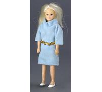 Town Square Miniatures Dolls House Blonde Lady Mother Mum Shopkeeper Miniature 1:12 Scale People