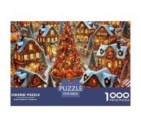 Town Unique 1000 Piece Jigsaw Puzzle for Adults Small Town Series Colourful Puzzling Challenging & Brainteasing Adult Jigsaws 100% Recycled Cardboard Puzzle Game or Me