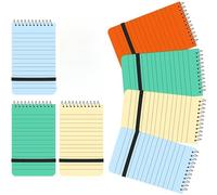 TownGifts Neon Notebooks Pack of 7 Notepad - Colorful Pocket Notebook Small Notebook Pocket Size Mini Journals for Creative Writing, Note-Taking and Planning - Mini Notebook