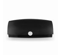 Swan Townhouse Bread Bin with Ventilation, Colour Coated Iron and Roll Top Lid, 14 Litre, Black