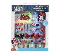 Townley Girl Disney Minnie Mouse Hair Accessories for Girls | Gift Set Includes Hair Bow, Hair Clip, Hair Tie & More | Birthday Gifts for Ages 3