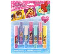 Townley Girl Disney Princess Kids Washable Party Favor Lip Gloss, 7 Flavors include Cotton Candy, Strawberry, Raspberry, Bubble Gum, Grape, Peach and Cherry