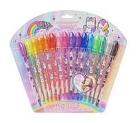 Townley Girl Unicorn 16 Piece Glitter Pen Body Art Set, Unicorn Themed, Glittery and Bright Colors, Ages 3+