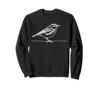 Townsends Warbler Line Art Birdwatcher Sweatshirt
