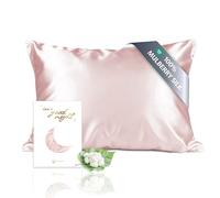 townssilk 100% Pure Mulberry Silk Pillowcase for Hair and Skin Health on Both Sides 100% 19 mm Size Pillowcase with Hidden Zip 600 Thread Count Dusty Pink