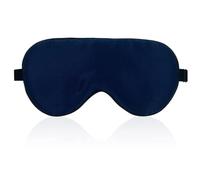 townssilk 100% Silk Sleep mask with Adjustable Strap,Comfortable and Super Soft Eye mask navyblue