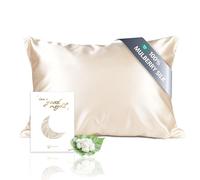 townssilk Both Side 100% 19mm Pure Mulberry Silk Pillowcase for Hair and Skin 40x70cm size Pillow Case Cushion Cover with Hidden Zipper 600 Thread Count Taupe