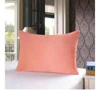 townssilk Both Side 100% 19mm Silk Pillowcase 50x70cm Pillow Case Cover with Hidden Zipper Coral