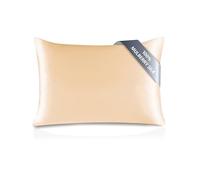 townssilk Both Side 100% 19mm Silk Pillowcase 50x90cm Pillow Case Cushion Cover with Hidden Zipper Gold