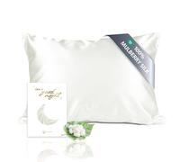 townssilk Both Side 100% 19mm Silk Pillowcase 50x90cm Pillow Case Cushion Cover with Hidden Zipper Naturalwhite