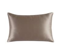 townssilk Silk Pillowcase 100% 19 mm Pure Mulberry Silk, Double-Sided Silk, for Hair Skin Health, Pillowcase Silk, Hidden Zip, 600 Thread Count, 1 Piece, 50 x 60 cm, Light Bronze