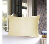 townssilk Silk Pillowcase, 50 x 70 cm, 100% Natural Mulberry Silk, 19 Momme, Two-Sided Silk, Oeko-Tex Certified, Soft for Skin and Hair, 1 Unit, LightYellow
