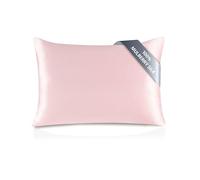 townssilk Silk Pillowcase 70 x 90 cm - 100% Mulberry Silk, 19 mm, Silk on Both Sides, Oeko-Tex Certified, Grade 6A, with Zip, 1 Piece, Dustypink