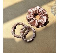 townssilk Silk Skinnie Hair Bobbles hairscrunchies 100% Pure Mulberry Silk 22 Momme Hair Friendly Luxury Elastic Hair Bobbles Colour Luxury diamonds 3pc