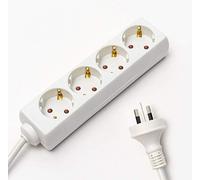 Townsville Australian Travel Adapter Plug Extension Power Strip 4 Sockets To Australia New Zealand NZ China Argentina Pacific Islands Type I 1.5m Cable Lead