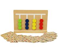 TOWO Wooden Colour Sorting Puzzle, Brain Teaser IQ Toy for Kids | Wooden logic puzzle supports colour sorting, problem solving and early learning; Montessori brain teaser toy for kids age 3+