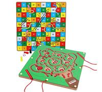 TOWO Wooden Magnetic Number Maze, Maths Labyrinth Board for Children