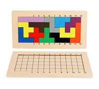 TOWO Wooden Pentominoes Puzzle Games - Family Board Games for Kids Age 6+, Tangram Geometry Math Pattern Blocks Toys - Smart IQ Math Brainteaser Puzzle