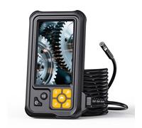 TOWODE Dual-Lens Endoscope Borescope - 4.3 Inch Screen & 5m Cable, Full HD 1080P Portable Inspection Camera, IP67 Waterproof, Adjustable LED Lights with Mirror/Magnet/Hook for Industrial & Home Use