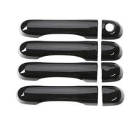 Toworldit 8pcs/Set ABS Exterior Door Handle Cover Decoration Trim Compatible with Jeep Renegade 2015-2022 (Single Hole, Black)