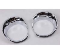 Toworldit Chrome ABS Exterior Door Handle Headlight Tail Light Rearview Mirror Cover Trim Compatible with Jeep Renegade 2015-2020 (2pcs/Set Headlight Cover Trim)