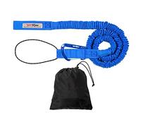 TowWhee - Winter/All-Season Connect Strap Bike Bungee Tow Rope for Bikes, E-Bikes, Skiing | MTB & Cycling Stretch Pull Strap (Winter/All Season Blue Connect Kit) - Made in The USA