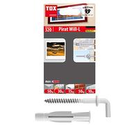 TOX 051701121 - Blíster de 2 Tacos TRIKA 8x51 mm + gancho H-D Forma 12