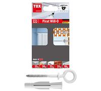 TOX 051701131 - Blíster de 4 Tacos TRIKA 8x51 mm + gancho H-D Forma 13