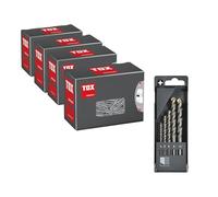 TOX Barracuda 013909011 Set Especially for Solid Stone and Concrete with High Holding Values + Screws, Includes Masonry Drill Set (5-Piece) for Rotary and Impact Drilling in Various Sizes