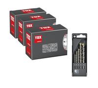 TOX Barracuda 013909014 Set Especially for Solid Stone and Concrete with High Holding Values + Screws, Includes Masonry Drill Set (5-Piece) for Rotary and Impact Drills in Various Sizes