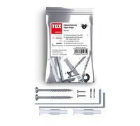 TOX Kipp Stop Tilt Protection for Furniture, Secure Hold in All Rooms and Almost Any Building Material for Shelves, Cupboards, Dressers and Much More, Optically Inconspicuous and Quick to Assemble,