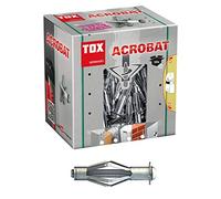 TOX metal cavity dowel Acrobat M4 x 32 mm, 50 pieces, 035101021 | Zinc Plated with Metric Screw M4 x 39 for Plasterboard and Low Cavity Depths 035101021