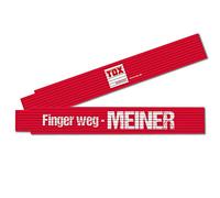 TOX Ruler with Inscription and Angle Measuring Function and Coloured Decimal Numbers, Accuracy Class III, 2 m, 1 Piece, 09969006
