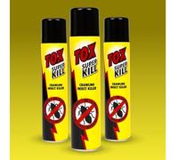 TOX Super Kill, Crawling Insect Killer, Fast Acting & Long Lasting Spray for Ants Cockroaches Spiders & more, Pack of 3 (3 x 300ml)