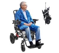 toxaaiwr Lightweight Electric Wheelchair,Foldable Electric Wheelchairs,500W Motor,20km Range,Compact Aluminium Powerchair,Power Wheelchair for Adults,Motorized Mobility Scooters for Seniors,Easy to T