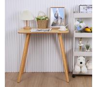 toxaaiwr Writing Computer Desk,Simple Style Office Work Desk,Writing Study Corner Work Desks for Space Saving,Study Work Table for Bedroom Living Room,Office Wooden Color