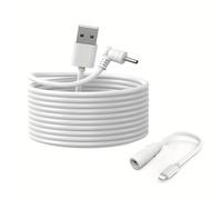 Toxaoii 13.2FT Power Adapter Plug Charging Cord Compatible with Stick Up Cam 3rd/2nd Gen,Spotlight Cam Plus/Pro,Ring Pan Tilt Cam,Indoor Camera (White)