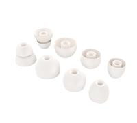 Toxaoii 8pcs Replacement Earbuds Eargels Silicone Ear Tips Compatible with Beats by dr dre, Powerbeats Pro, Beats x, Urbeats Wireless Earphone (White)