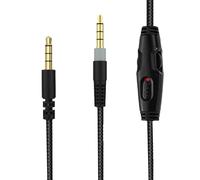 Toxaoii Replacement Audio Cable for HyperX Cloud Alpha, Cloud Mix, Cloud Flight Headphone, for Logitech G633, G933 Gaming Headsets 3.5mm Audio Cable with Mute & Volume Control (No Mic, 4.9ft)