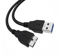 Toxaoii USB 3.0 Interface Cable, A to Micro B Replacement, Compatible with Fujifilm X-H1, X-T2, GFX 50S, Canon EOS 7D Mark II, 5DS, 5DS R, 5D Mark IV, Nikon D5, D500, D800, D800E(1.2m)
