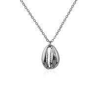 TOXI 925 Silver Necklace Ladies Elegant Coffee Bean Simple Necklace Fashion Silver Jewelry Round Necklace For Party Accessories-Silver