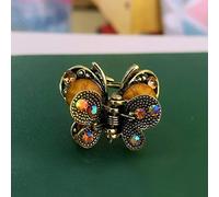 TOXI Butterfly Small Hair Clip Vintage Metal Hair Claw Small Hair Pin Accessories For Women Antique Titanium Steel Hair Jewelry