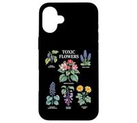 Toxic Flowers Deadly Nightshade Wolfs Bane Nerium Oleander Case for iPhone 16 Plus