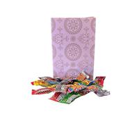 Toxic Waste 250g Rectangular Box Pink Shimmer Pattern Super Sour Sweet Mix with Nuclear Waste
