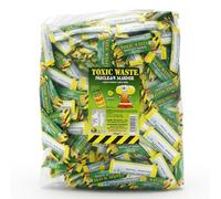 Toxic Waste Apple Mini Chew Bars 3kg Bulk Bag - Individually Wrapped Sour Chews | Tangy Fruit Sweets for Party Bags and Sharing