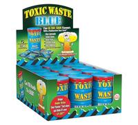 Toxic Waste Blue Drums Hazardously Sour Candy Sweets - 12x Drums: 5 Sour Flavours (Raspberry, Blueberry, Blackberry, Lemonade, Cotton Candy)