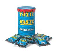 Toxic Waste Blue Sour Candy Drum - 3 Toys & Novelty Sweets