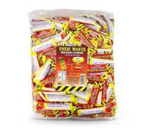 Toxic Waste Cherry Mini Chew Bar 3kg Bulk Bag | Individually Wrapped Sour Sweets | Extreme Sour Cherry Fruit Chews for Parties and Gifting